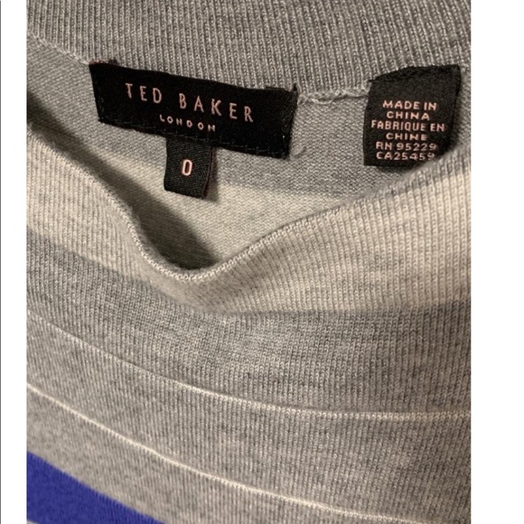 Ted Baker Accordion Striped Knit Mini Dress - Picture 7 of 8